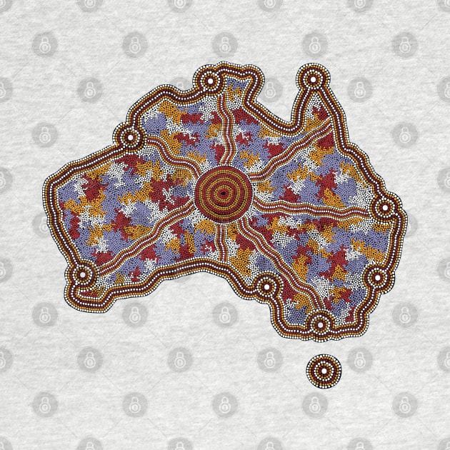 Aboriginal Map Australia by hogartharts